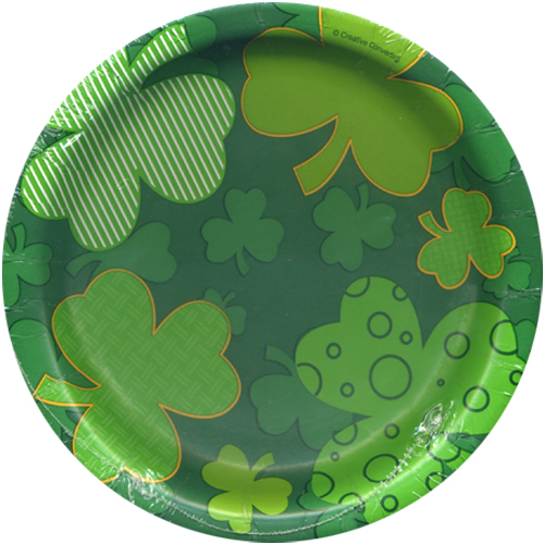 St. Patrick's Day 'Clover' Small Paper Plates (8ct)